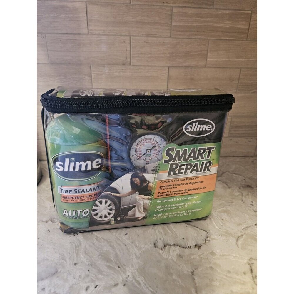 SLIME Smart Repair Tire Kit with Air Compressor